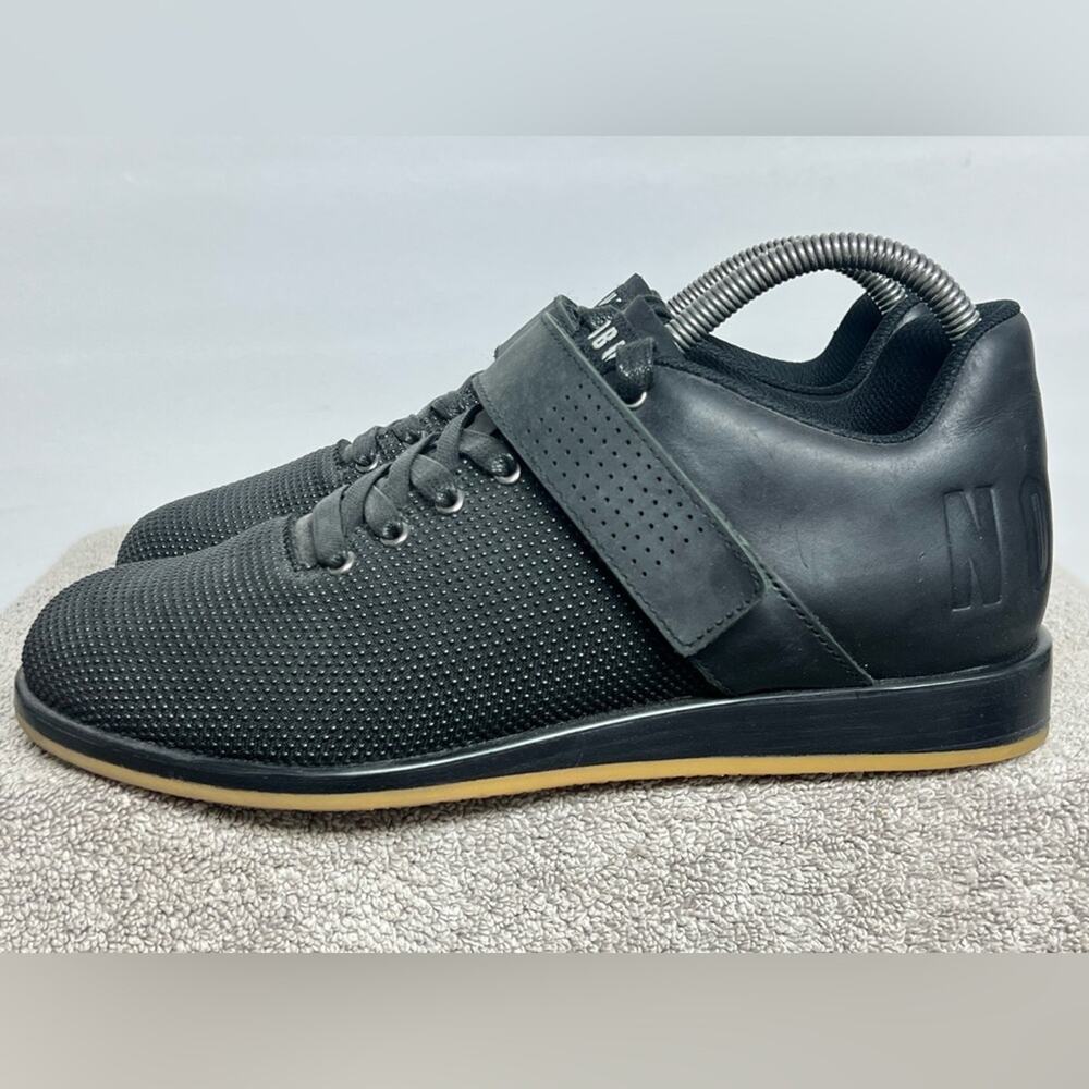 NOBULL LIFTER Shoes Men’s Size 8 W 9.5 Weightlifting Powerlifting Black Gum RARE
